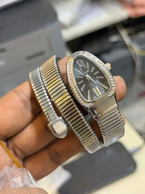 BVLGARI SNAKE SILVER BODY BLACK DIAL_img_0