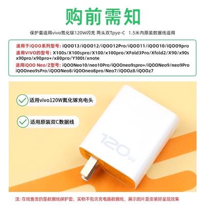 iQOO/Vivo 120w data cable charger protective cover for all models Neo9/Neo10/IQOO12/IQOO13_img_2