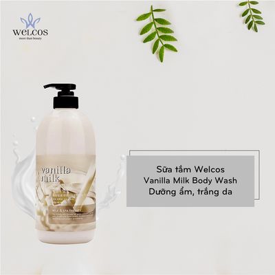 Welcos Vanilla Milk Body Wash (Shower Gel) - 732g_img_0