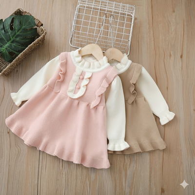 Baby Girls Knitted Soft, Stylish & Cozy Winter Dress (6 months to 5 years) for ANGEL_img_0
