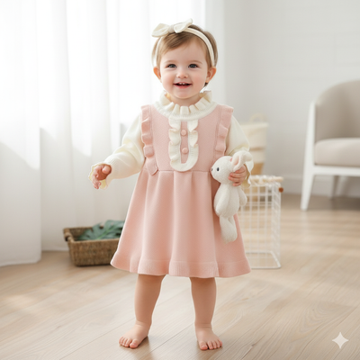 Baby Girls Knitted Soft, Stylish & Cozy Winter Dress (6 months to 5 years) for ANGEL_img_1