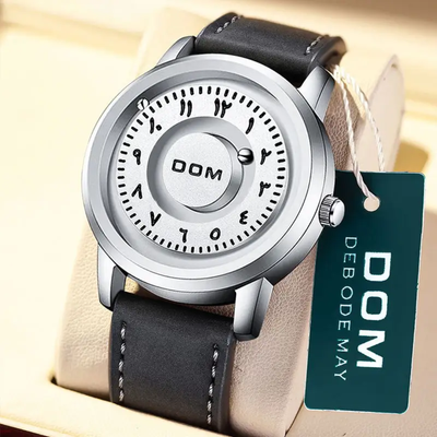 DOM 1769 Solar System Magnetic Watch - Silver Black_img_3
