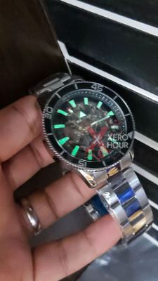 Rado Captain Cool | Semi AAA Grade | Automatic Movement | Silver with Blue Bezel_img_4