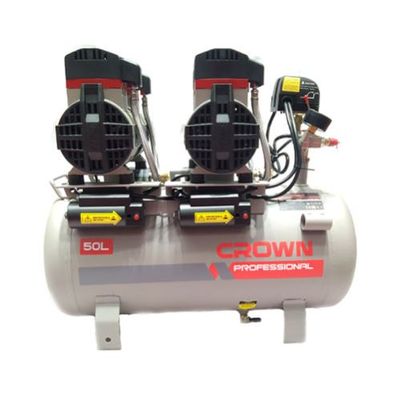 CROWN 50L Professional Oil-Free Air Compressor oil free & silent , 50L,2800W, 200L/min, 8Bar;  CT36094_img_5
