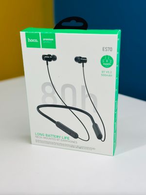 Hoco ES70 Long Battery Backup Bluetooth Neckband – Black Color ব্লুটুথ ইয়ারফোন  ।_img_1