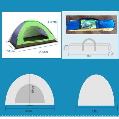 2 Person Single Layer Waterproof Dome Tent 200*150*110cm_img_4