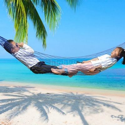 Nylon Net Hammock for Solo Relaxation - Single Occupancy Mesh Hammock_img_3