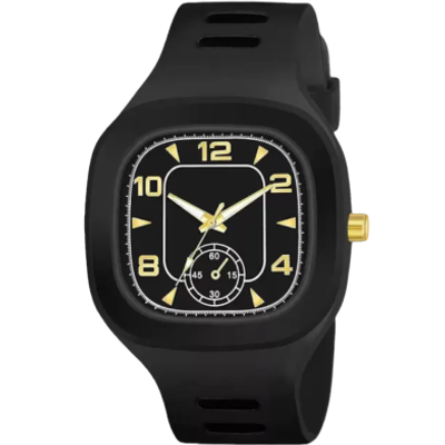 Silicone Analog Wrist Watch Quartz For Men Watch_img_0