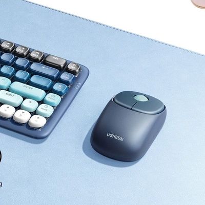 UGREEN FUN+ MU102 Pink Dual-Mode Silent Bluetooth Mouse - Price in Bangladesh_img_1