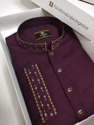 Royal Maroon Elegance Panjabi_img_0