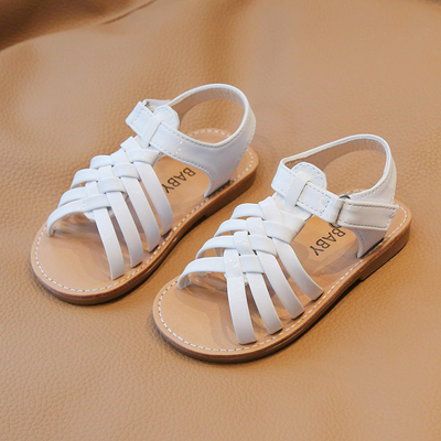 Kids Summer Crossed Beach Leather Sandals (1.5 to 5 years)_img_3
