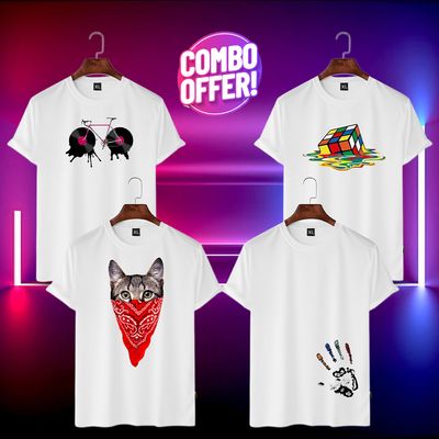 mesh fabric men's t shirt 4piece combo_img_0