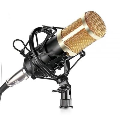 BM800 Microphone combo with sound card- High Performance Condenser Microphone for YouTube Studio_img_2