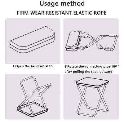 Aluminum Alloy Mini Folding Stool Chair for Camping and Outdoors / Fishing Chair_img_3