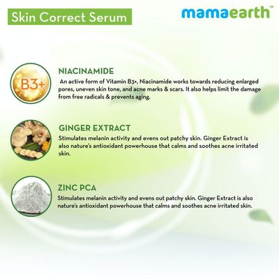 Mamaearth Skin Correct Face Serum with Niacinamide & Ginger Extract – 30ml_img_2