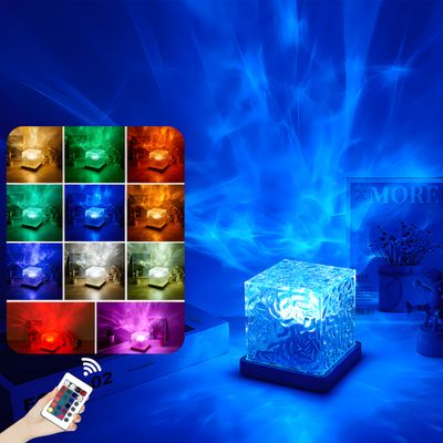 Rechargeable Dynamic Water Lamp: 16-Color Ocean Wave_img_1