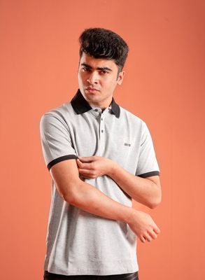 DENIED Premium Polo - Light Ash_img_5