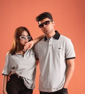 DENIED Premium Polo - Light Ash_img_7
