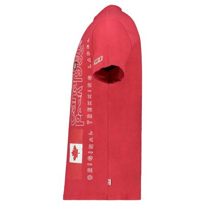 Canadian Peak JOGOEAK Homme - T-Shirt Col Rond avec Impressions et Drapeau Rouge_img_2