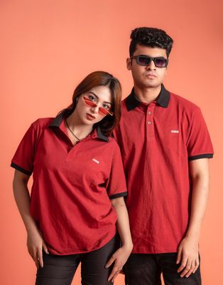 DENIED Premium Polo - Maroon_img_7