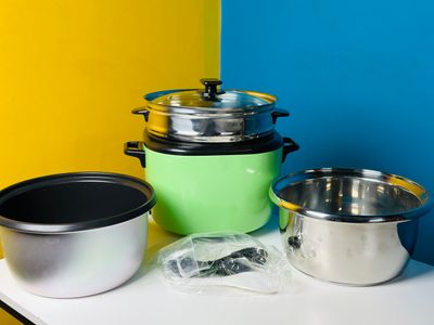 Kiam DRC 9704 2.8 liter Stainless Steel + Non-Stick Double Pot Rice Cooker রাইস কুকার  ।_img_1