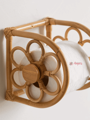 Rattan Made Round Tissue Holder_img_1