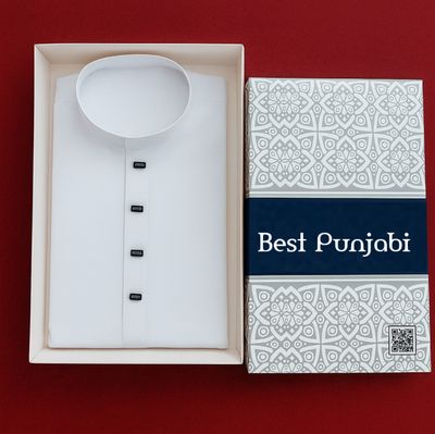 Oxford Cotton কাপড়ের পিউর সাদা পাঞ্জাবি_img_0