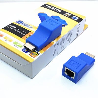 HDMI to RJ45 - HDMI 30M Extender HD audio and video extender CAT-6 RJ45 to HDMI (1 pair)_img_4