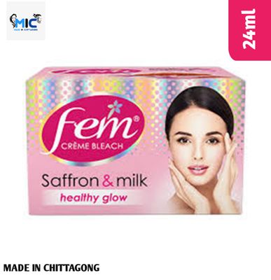 Fem Creme Bleach Saffron & Milk Healthy Glow Cream - 8g_img_1