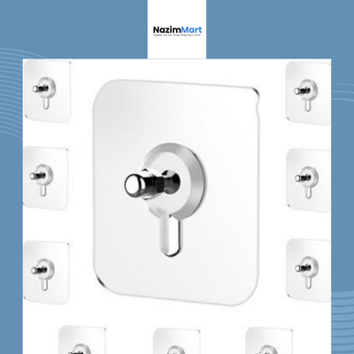 10pcs- Free Wall Hook Screw Adhesive Non Trace No Drilling Wall Installation Hook_img_1