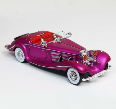 Mercedes Benz 500K Diecast 1/24 Scale Open Door Sound Light_img_0