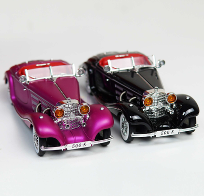 Mercedes Benz 500K Diecast 1/24 Scale Open Door Sound Light_img_1