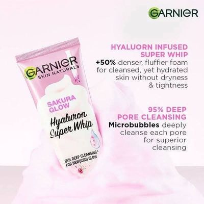 Garnier Sakura Glow Hyaluron Face Wash_img_1