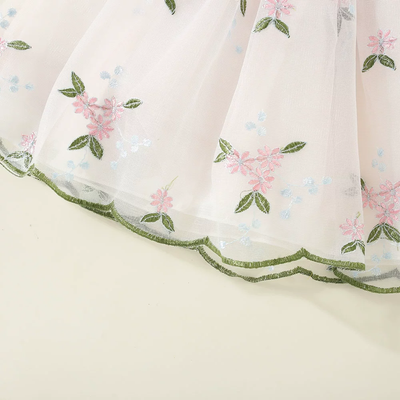 Baby Girls Ruffle Sleeve Floral Embroidered Summer Princess Dress (6 Months to 3 Years)_img_10