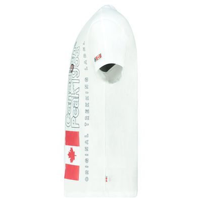 Canadian Peak JOGOEAK Homme - T-Shirt Col Rond avec Impressions et Drapeau Blanc_img_2