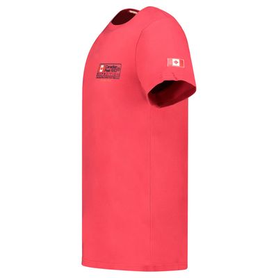 Canadian Peak JOFFROYEAK Homme - T-Shirt Col Rond avec Impressions et Drapeau Rouge_img_1