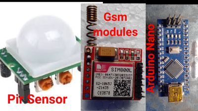 (CODE -27) AUTOMATED SECURITY SYSTEM USING GSM MODULES 800L, PIR MOTION SENSOR & ARDUINO NANO._img_0