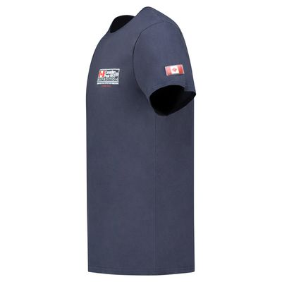 Canadian Peak JOFFROYEAK Homme - T-Shirt Col Rond avec Impressions et Drapeau Marine_img_1