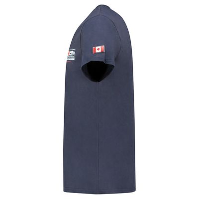 Canadian Peak JOFFROYEAK Homme - T-Shirt Col Rond avec Impressions et Drapeau Marine_img_2