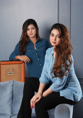 Light Blue Casual Printed Women's Shirt_img_3