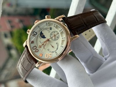 PATEK PHILLIPE WHITE DIAL RG CASE BROWN BELT_img_1