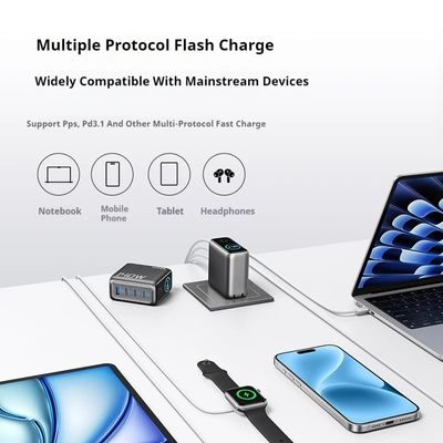 Anker Zolo 140w Charger Fast Charge USB Type C LED Display Phone Accessories with Four Ports For iPhone Xiaomi Smartphone Laptop_img_2
