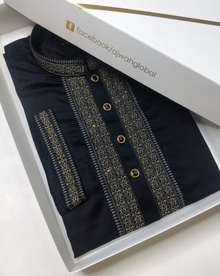 Midnight Sultan premium embroidery Panjabi_img_0
