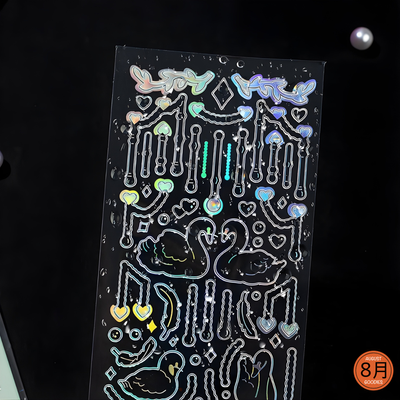 AURORA LINE HOLOGRAPHIC STICKER SET – 6 THEME COLLECTION_img_1