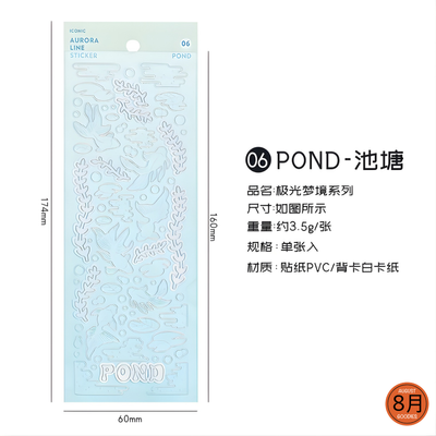 AURORA LINE HOLOGRAPHIC STICKER SET – 6 THEME COLLECTION_img_3