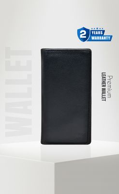 ProX High Quality Original Cow Leather Wallet_PW-2715 Black