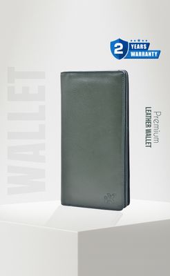 ProX High Quality Original Cow Leather Wallet_PW-2708 Deep Green