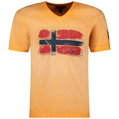 Joasis Homme - V-neck T-shirt Orange_img_0