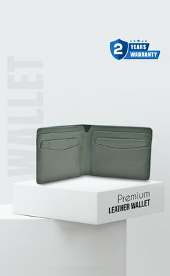 ProX High Quality Original Cow Leather Wallet_FW-2746 Green_img_0
