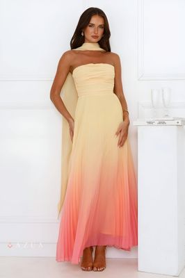 Sunset Magic Strapless Maxi Dress_img_1